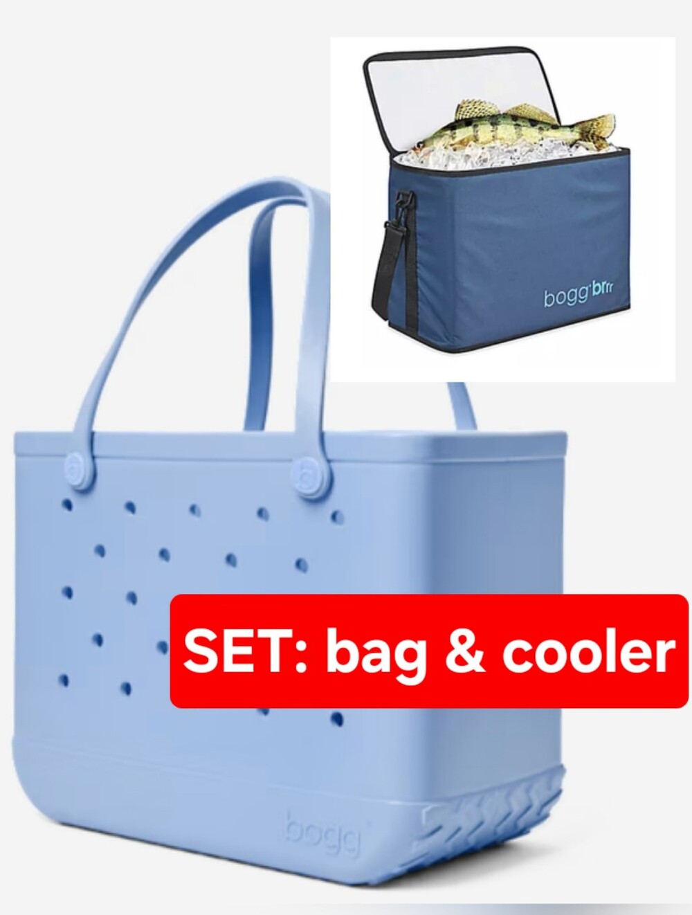 Bogg Carry It All Bag Bogg Bag Carry Largest Bag Carolina On My Mind Blue Baby